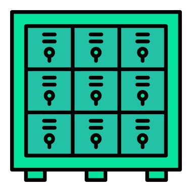 Kilit vektör simgesi. Yazdırma, mobil ve web uygulamaları için kullanılabilir.