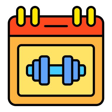 Takvim vektör simgesi. Yazdırma, mobil ve web uygulamaları için kullanılabilir.