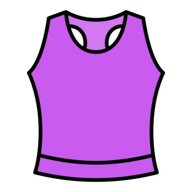 Tank Üst vektör simgesi. Yazdırma, mobil ve web uygulamaları için kullanılabilir.