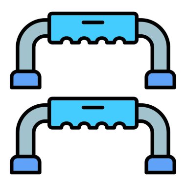 Çubuk vektör simgesini yukarı it. Yazdırma, mobil ve web uygulamaları için kullanılabilir.