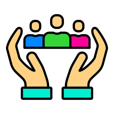 Farkındalık vektör simgesi. Yazdırma, mobil ve web uygulamaları için kullanılabilir.