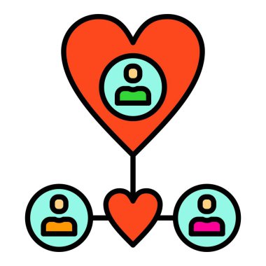 Vektör simgesini paylaş. Yazdırma, mobil ve web uygulamaları için kullanılabilir.