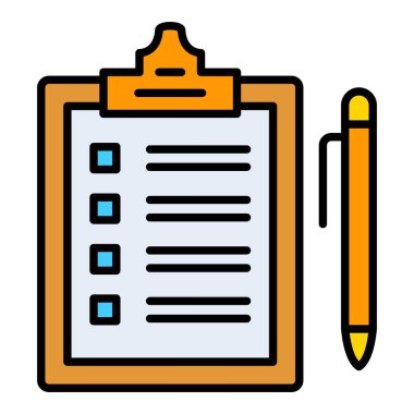 Gündem vektör simgesi. Yazdırma, mobil ve web uygulamaları için kullanılabilir.