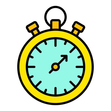 Kronometre vektör simgesi. Yazdırma, mobil ve web uygulamaları için kullanılabilir.