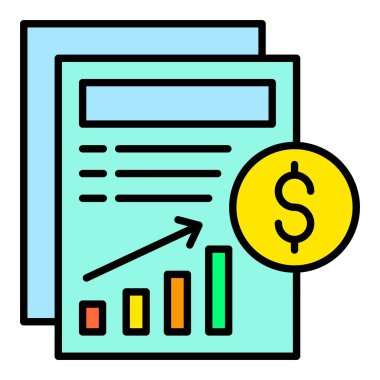 Kâr vektör simgesi. Yazdırma, mobil ve web uygulamaları için kullanılabilir.