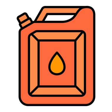 Yakıt vektör simgesi. Yazdırma, mobil ve web uygulamaları için kullanılabilir.