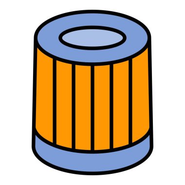 Filtre vektör simgesi. Yazdırma, mobil ve web uygulamaları için kullanılabilir.