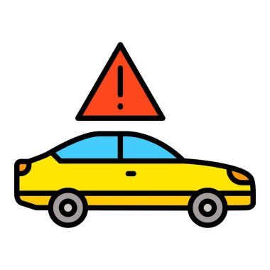 Uyarı vektör simgesi. Yazdırma, mobil ve web uygulamaları için kullanılabilir.