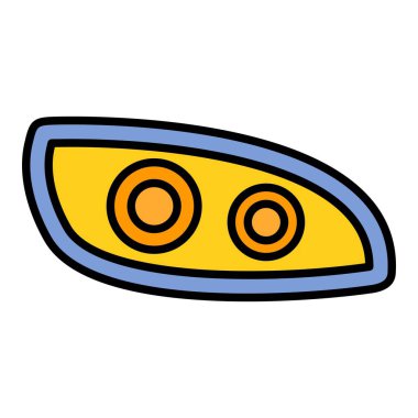 Işık vektör simgesi. Yazdırma, mobil ve web uygulamaları için kullanılabilir.