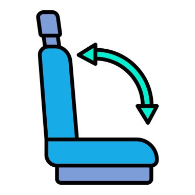 Koltuk vektör simgesi. Yazdırma, mobil ve web uygulamaları için kullanılabilir.