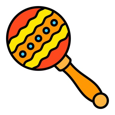 Çıngırak vektör simgesi. Yazdırma, mobil ve web uygulamaları için kullanılabilir.