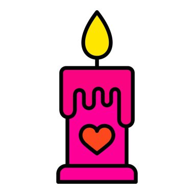 Mum vektör simgesi. Yazdırma, mobil ve web uygulamaları için kullanılabilir.