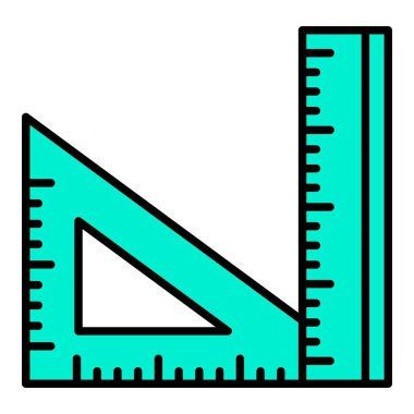 Kare vektör simgesini ayarla. Yazdırma, mobil ve web uygulamaları için kullanılabilir.