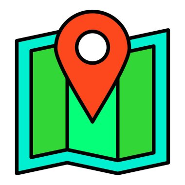 Navigasyon vektör simgesi. Yazdırma, mobil ve web uygulamaları için kullanılabilir.