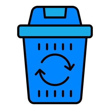 Çöp vektörü simgesi. Yazdırma, mobil ve web uygulamaları için kullanılabilir.