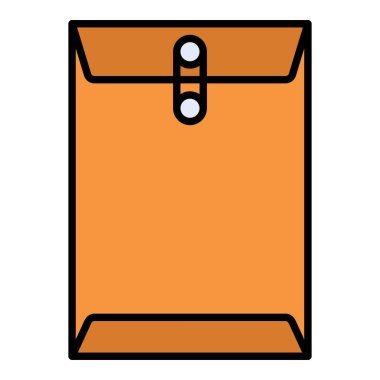 Uzun Zarf vektör simgesi. Yazdırma, mobil ve web uygulamaları için kullanılabilir.