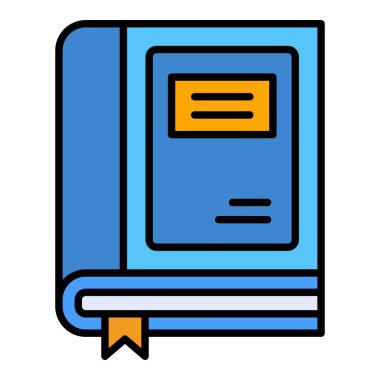 Kitap vektör simgesi. Yazdırma, mobil ve web uygulamaları için kullanılabilir.