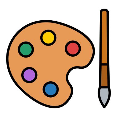 Palet vektör simgesi. Yazdırma, mobil ve web uygulamaları için kullanılabilir.