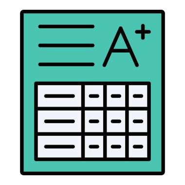 Kart vektör simgesini rapor et. Yazdırma, mobil ve web uygulamaları için kullanılabilir.