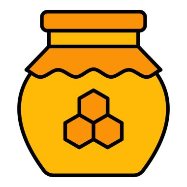 Bal vektörü simgesi. Yazdırma, mobil ve web uygulamaları için kullanılabilir.