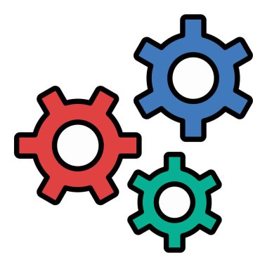 Vites vektör simgesi. Yazdırma, mobil ve web uygulamaları için kullanılabilir.