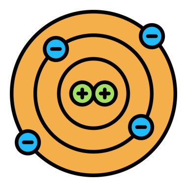 Proton vektör simgesi. Yazdırma, mobil ve web uygulamaları için kullanılabilir.