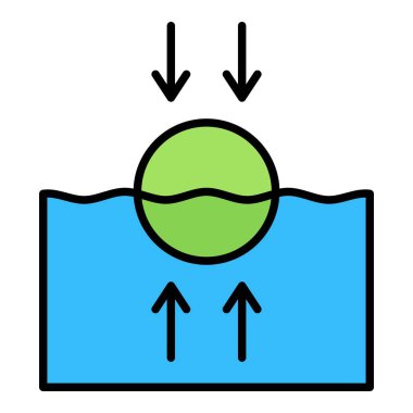 Vektör simgesini yüzdür. Yazdırma, mobil ve web uygulamaları için kullanılabilir.