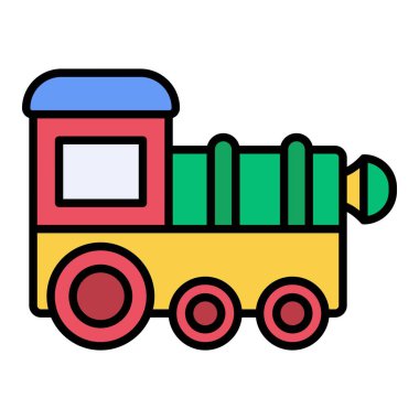 Tren vektör simgesi. Yazdırma, mobil ve web uygulamaları için kullanılabilir.
