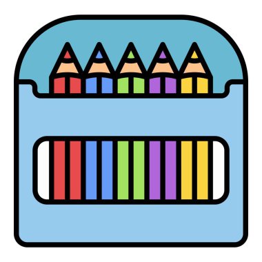 Pastel boya ikonu. Yazdırma, mobil ve web uygulamaları için kullanılabilir.