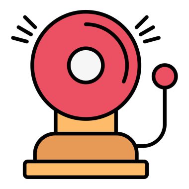 Ring çan vektör simgesi. Yazdırma, mobil ve web uygulamaları için kullanılabilir.