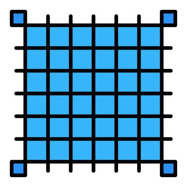 Izgara vektör simgesi. Yazdırma, mobil ve web uygulamaları için kullanılabilir.