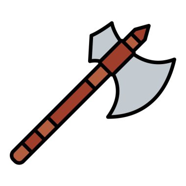 Axe vektör simgesi. Yazdırma, mobil ve web uygulamaları için kullanılabilir.