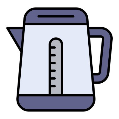 Elektrik Kettle vektör simgesi. Yazdırma, mobil ve web uygulamaları için kullanılabilir.