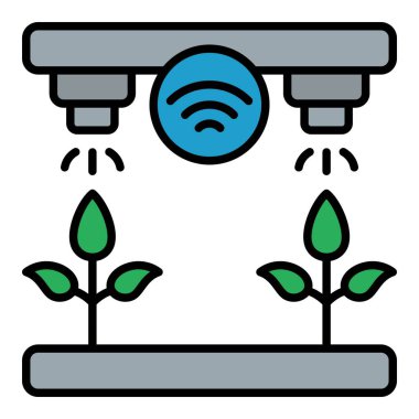 Akıllı Bahçe vektör simgesi. Yazdırma, mobil ve web uygulamaları için kullanılabilir.