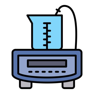 Manyetik Stirrer vektör simgesi. Yazdırma, mobil ve web uygulamaları için kullanılabilir.