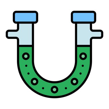 U Tüp vektör simgesi. Yazdırma, mobil ve web uygulamaları için kullanılabilir.