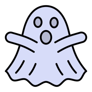 Boo vektör simgesi. Yazdırma, mobil ve web uygulamaları için kullanılabilir.