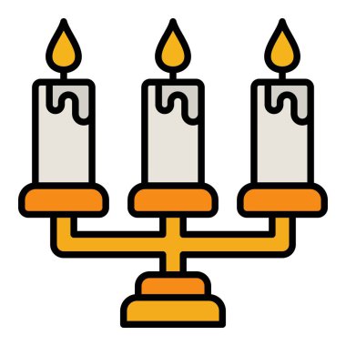 Candle Stand vektör simgesi. Yazdırma, mobil ve web uygulamaları için kullanılabilir.