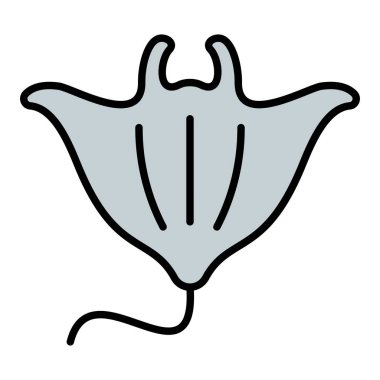 Stingray vektör simgesi. Yazdırma, mobil ve web uygulamaları için kullanılabilir.