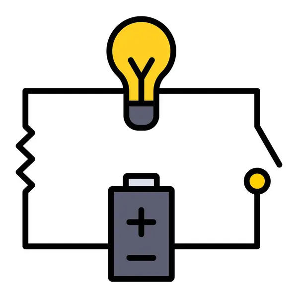 Elektrik devre vektör simgesi. Yazdırma, mobil ve web uygulamaları için kullanılabilir.