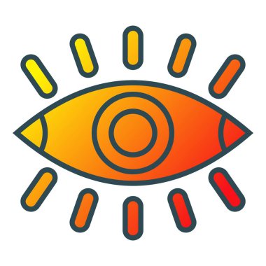 Göz vektör simgesi. Yazdırma, mobil ve web uygulamaları için kullanılabilir.