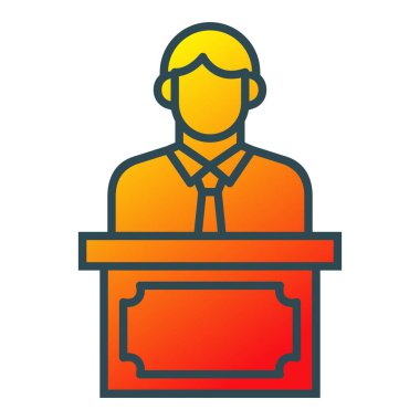 Konuşma vektör simgesi. Yazdırma, mobil ve web uygulamaları için kullanılabilir.