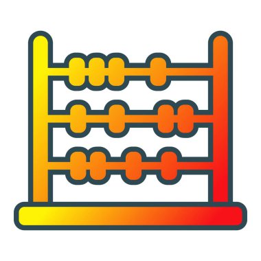 Abaküs vektör simgesi. Yazdırma, mobil ve web uygulamaları için kullanılabilir.