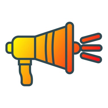 Megafon vektör simgesi. Yazdırma, mobil ve web uygulamaları için kullanılabilir.