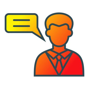 Fikir vektör simgesi. Yazdırma, mobil ve web uygulamaları için kullanılabilir.