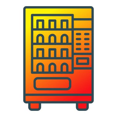 Otomat vektör simgesi. Yazdırma, mobil ve web uygulamaları için kullanılabilir.