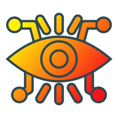 Vizyon vektör simgesi. Yazdırma, mobil ve web uygulamaları için kullanılabilir.