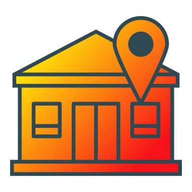 Konum vektör simgesi. Yazdırma, mobil ve web uygulamaları için kullanılabilir.