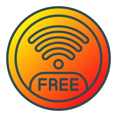 Ücretsiz Wifi vektör simgesi. Yazdırma, mobil ve web uygulamaları için kullanılabilir.