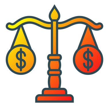 Denge vektör simgesi. Yazdırma, mobil ve web uygulamaları için kullanılabilir.